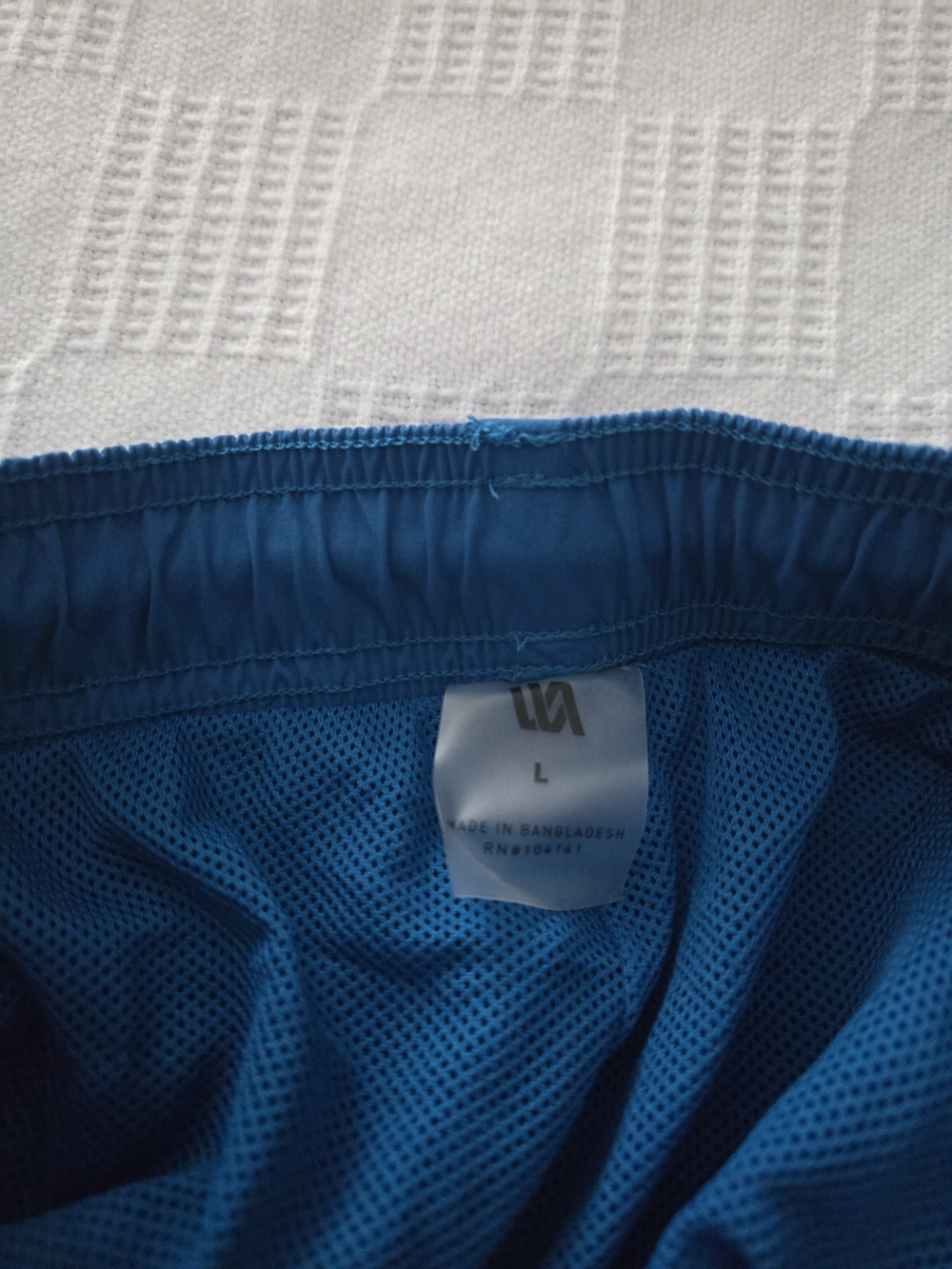 Men's Athletic Drawstring Shorts - Blue - Picture 8 of 8